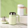 Custom 550ml Stainless Steel Tea Mug Insulated SS304 Thermal Cup Portable Leak Proof Lid Travel Coffee Mug With Handle Infuser