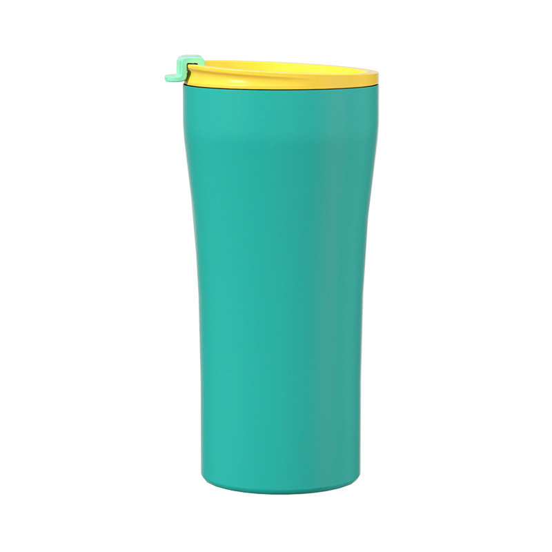 DSY Wholesales Custom logo 15oz Inner Ceramic with 304 Stainless Steel Coffee  Cup with Colored Seal Lid