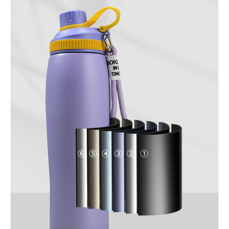 Sports Water Cup Double-layer Stainless Steel Vacuum Insulated Outdoor Water Bottle