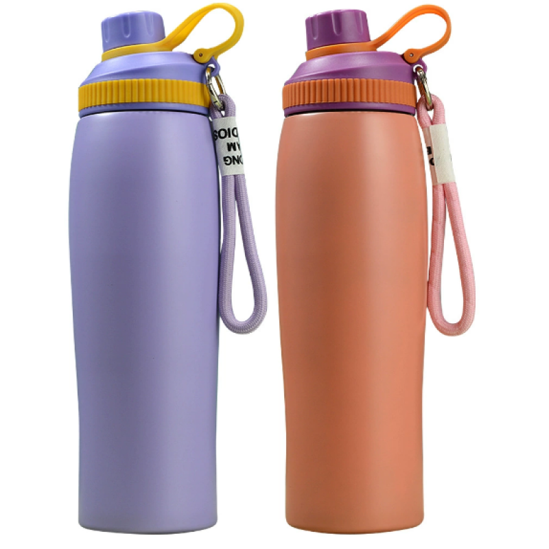 Sports Water Cup Double-layer Stainless Steel Vacuum Insulated Outdoor Water Bottle
