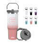 Factory 30oz Sublimation Blanks Tumbler Ombre SS304 Double Wall Sports Car Travel Mug Gradient Water Bottle with Flip Lid Handle
