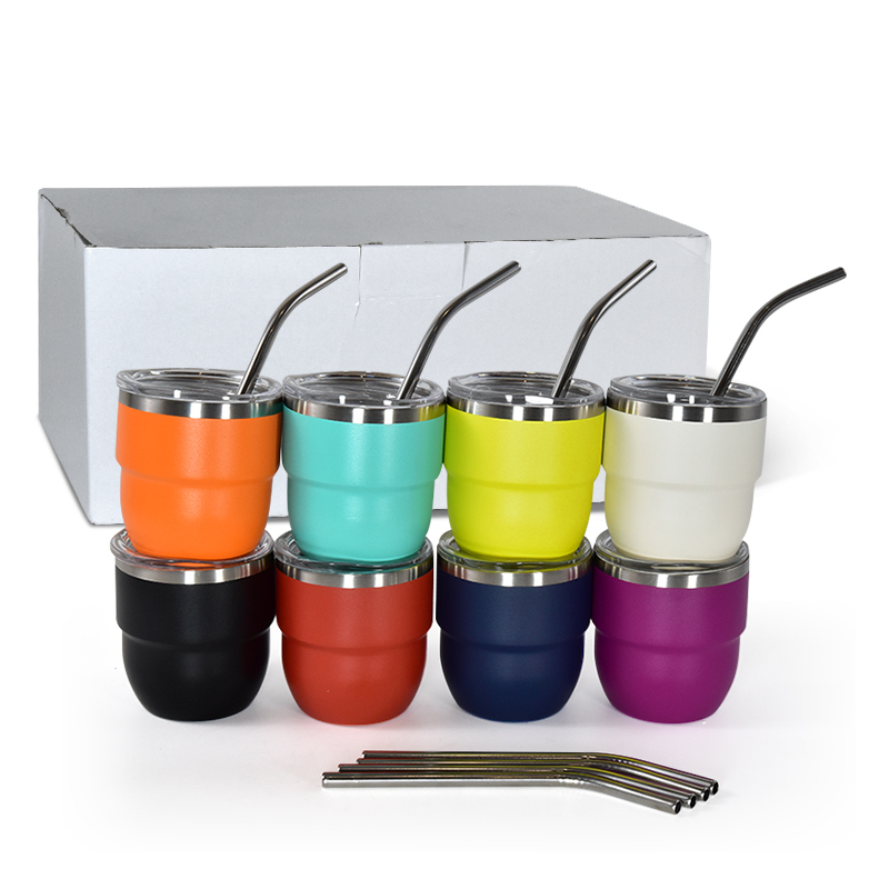 Multi-Design 4oz Stackable Cup New Personalised Stainless Steel Insulated Travel Coffee Mug Cold Coffee Cup With Custom logo