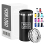 OEM Factory 16oz Double Wall Vacuum Insulated Beer Can Cooler Metal and Steel Australia Travel 4in1 Cooler