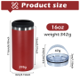 OEM Factory 16oz Double Wall Vacuum Insulated Beer Can Cooler Metal and Steel Australia Travel 4in1 Cooler