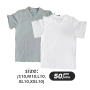RTS USA Warehouse Stock 50pcs/ctn V-neck Unisex Plain White Grey Mix Sublimation T Shirts for Printing DIY with Cotton Feel