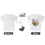 RTS USA Warehouse Stock 50pcs/ctn V-neck Unisex Plain White Grey Mix Sublimation T Shirts for Printing DIY with Cotton Feel