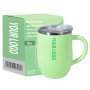 Durability Meets Lightweight Comfort 12 oz Coffee Mugs Custom Tea Cup 304 Stainless Steel Inner Plastic Outer with Handle
