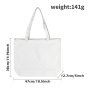 RTS US 25pcs/ctn Canvas Tote Bags Bulk Sublimation Blanks Tote Bags Polyester Medium Reusable Grocery Cloth Shopping Bags