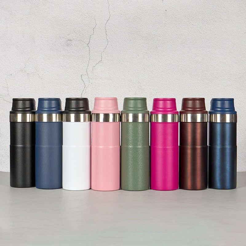 Customized Logo 500ml Stainless Steel Water Bottle Double Wall Straight Vacuum Drinking Cup for Laser Engravings for Wholesale
