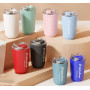 Wholesale Custom logo Gift 280ml 380ml Stainless Steel Vacuum Mug Portable Double Wall Thermal InsulatedCoffee Metal Cup