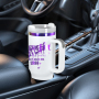 40oz Laser Electroplating Powder Coated Mugs Stainless Steel Double Walled Tumblers With Handle and Straw Travel Coffee Mug