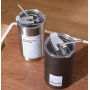 High Quality 12oz 20oz Insulated Stainless Steel Tea Coffee Mugs Americano Coffee Cup with Straw Lid