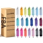 Customize 18oz 32oz Stainless Steel Sports Water Bottle Double Wall Insulated Vacuum Flask with Straw Brush Silicone Bottom