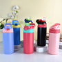 Powder Coated Tumbler 12OZ  Double Wall Stainless Steel Insulated Modern  Kid Water Tumbler 25pcs/ctn