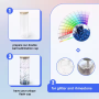 RTS Pre-drilled Hole 25oz Snow Globe Glass Cup Sublimation Straight Tumblers Double Wall Cups With Wooden Lid Plug 25pcs/ctn