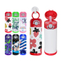 RTS USA Warehouse 12oz Sublimation Tumbler Stainless Steel Kids Cup Water Bottle with Colorful Flip Top Mix Color Lids 24pcs/ctn