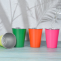 Customized BPA Free 350ML Stainless Steel Tumbler Single Wall Colored Matt Pint Cup for Bar Restaurant Beer & Coffee