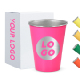 Customized BPA Free 350ML Stainless Steel Tumbler Single Wall Colored Matt Pint Cup for Bar Restaurant Beer & Coffee