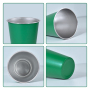 Customized BPA Free 350ML Stainless Steel Tumbler Single Wall Colored Matt Pint Cup for Bar Restaurant Beer & Coffee