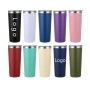 Customized 22oz Tumbler Stainless Steel 304 Powder Coated Double Wall Vacuum Insulated Mug Car Travel Skinny Cup Cone Shape Mug