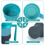 New Color Changing Cold Cups 32oz Stadium Tumbler Beverage 2 in 1 Snack and Drink Cup 32oz Plastic Cup with Snack Bowl Straw