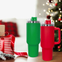 Mug Print Thermoses 40 Ounces Termo 40 Onzas Insulated Water Bottles Tumblers Bottles Metal Mugs with Handle