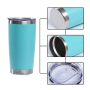 Custom logo 20oz Insulated Double Wall Travel Coffee Mugs Powder Coated Party Cup Stainless Steel Tumbler for Laser Engraving