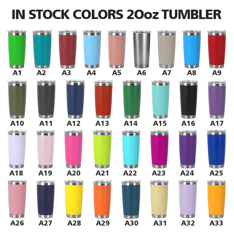 Custom logo 20oz Insulated Double Wall Travel Coffee Mugs Powder Coated Party Cup Stainless Steel Tumbler for Laser Engraving