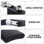 6oz 7oz 8oz Whisky Wine Pot Mini Matte Black Stainless Steel Alcohol Hip Flask  Set for Promotional Black Gifts Hip Flask Set