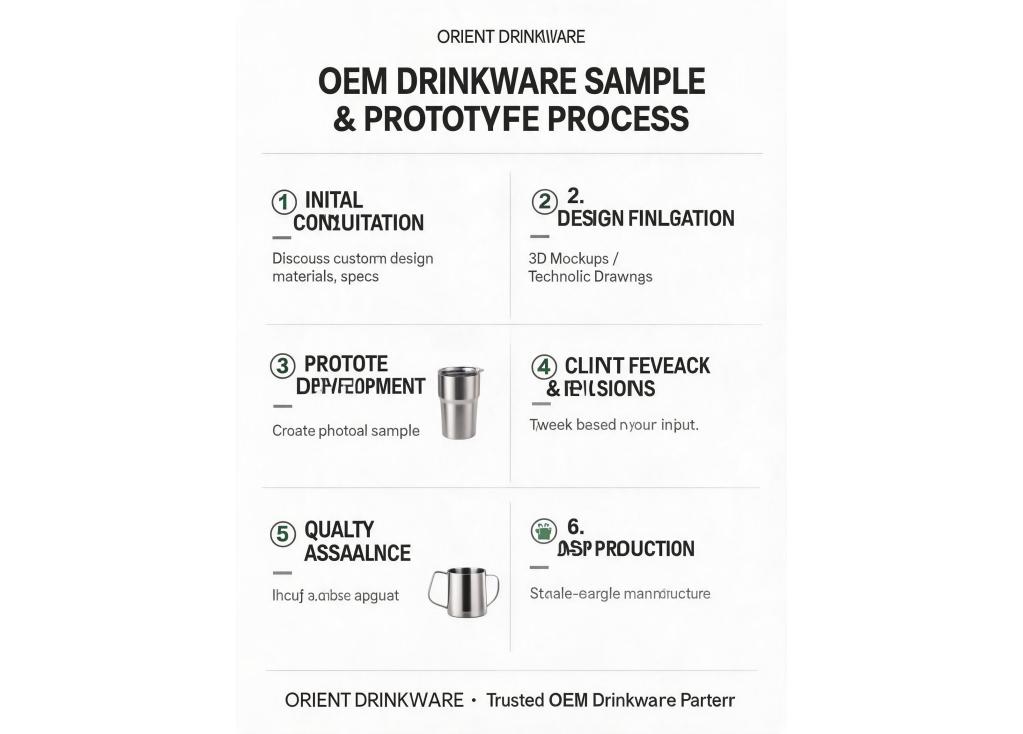 What sample and prototype process should I expect from a reliable OEM manufacturer for drinkware?