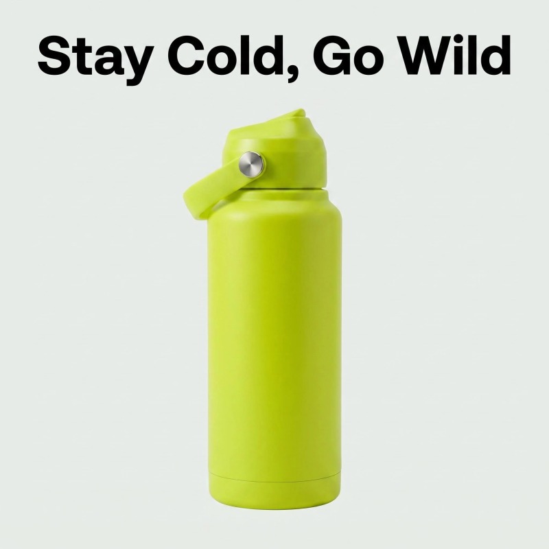 Wholesale Stainless Steel Insulated Water Bottle | Leak-Proof, 24H Cold, Portable Flip Top Flask for Outdoor Use
