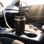 Wholesale 16oz Black Travel Coffee Mug - Insulated Stainless Steel Tumbler with Anti-Slip Grip for Commute & Office