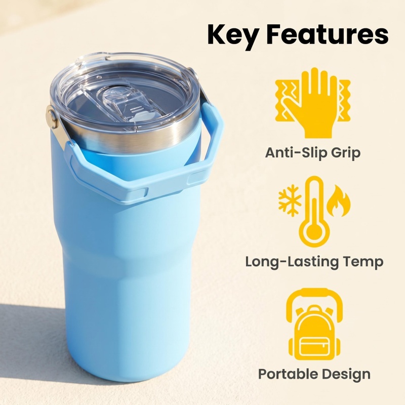 Wholesale 20oz with Handle - Insulated Stainless Steel Cup for Car, Office & Daily Use