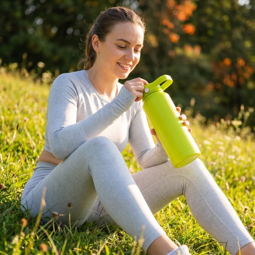 Wholesale Stainless Steel Insulated Water Bottle | Leak-Proof, 24H Cold, Portable Flip Top Flask for Outdoor Use