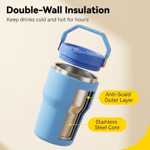 Wholesale 20oz with Handle - Insulated Stainless Steel Cup for Car, Office & Daily Use
