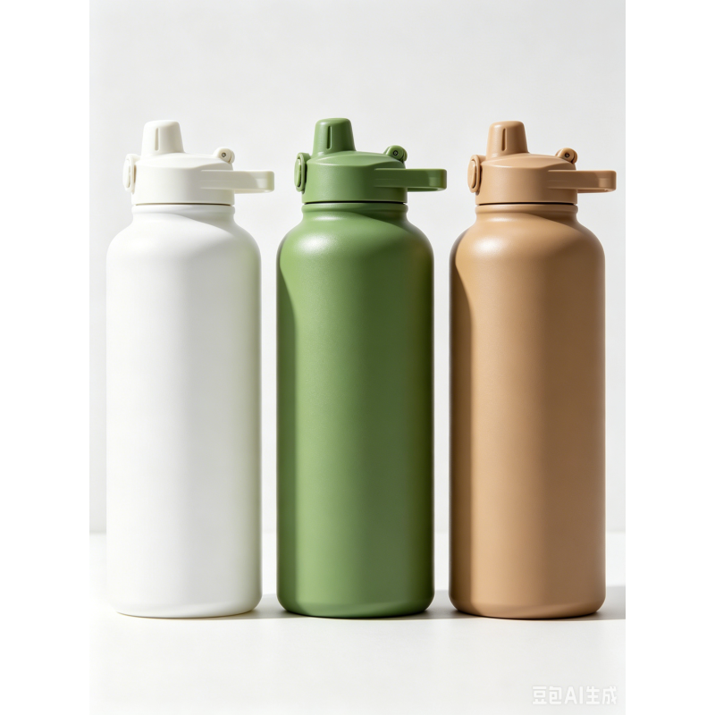 Wholesale 32oz Stainless Steel Water Bottle - One-Touch Flip Top, Leak-Proof, Easy Clean White Flask for Gym, Office & Outdoor