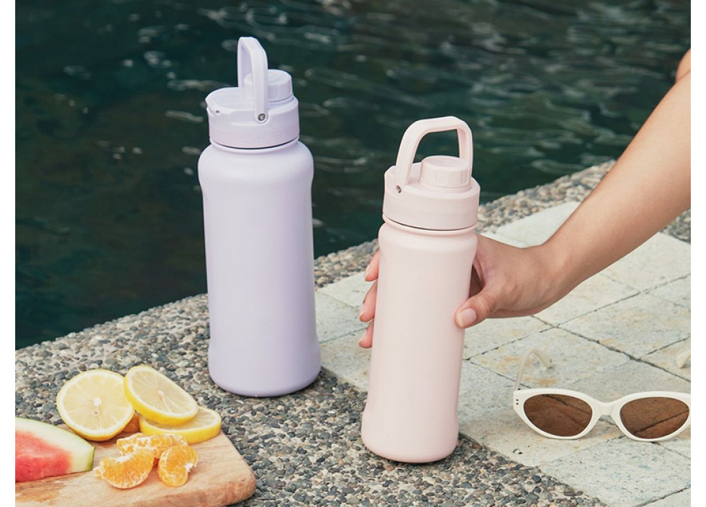 Stainless Steel Tumbler With Straw&Handle Insulated Water Bottle