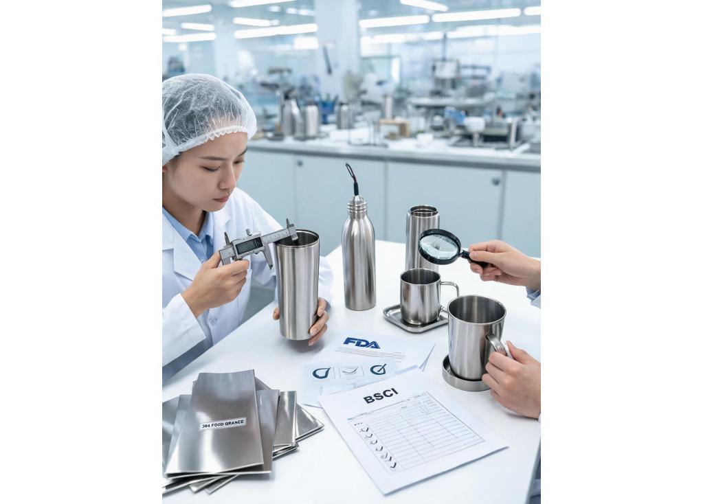 What quality control steps should a private label drinkware supplier follow?