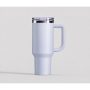 40 oz Insulated Stainless Steel Tumbler with Handle and Straw Lid, 1200ml Travel Coffee Mug, Car Cup Holder Friendly, Leak-Proof Vacuum Water Bottle