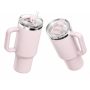 40 oz Insulated Stainless Steel Tumbler with Handle and Straw Lid, 1200ml Travel Coffee Mug, Car Cup Holder Friendly, Leak-Proof Vacuum Water Bottle