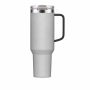 40 oz Insulated Stainless Steel Tumbler with Handle and Magnetic Slide Lid, 1200ml Travel Coffee Mug, Car Cup Holder Friendly, Leak-Resistant Vacuum Water Bottle