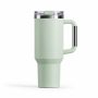 40 oz Insulated Stainless Steel Tumbler with Handle and Straw Lid, 1200ml Travel Coffee Mug, Car Cup Holder Friendly, Leak-Proof Vacuum Water Bottle
