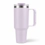 40 oz Insulated Stainless Steel Tumbler with Handle and Straw Lid, 1200ml Travel Coffee Mug, Car Cup Holder Friendly, Leak-Proof Vacuum Water Bottle