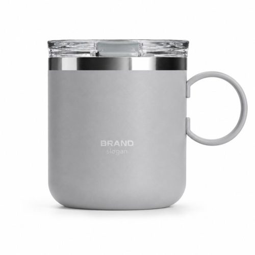 Qualflask 10oz Stainless Steel Travel Tumbler Coffee Mug With Handle