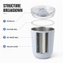 Qualflask 12oz Stainless Steel Travel Tumbler  Car  Coffee Mug