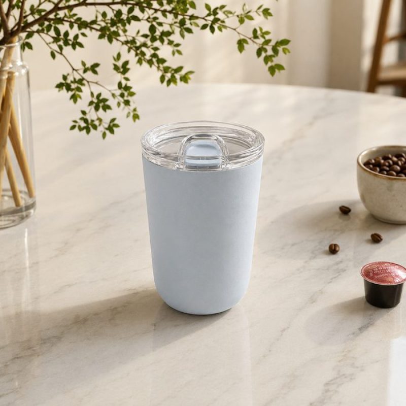 Qualflask 12oz Stainless Steel Travel Tumbler  Car  Coffee Mug