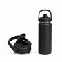 540ml Insulated Sports Water Bottle with Straw Lid & Carry Handle