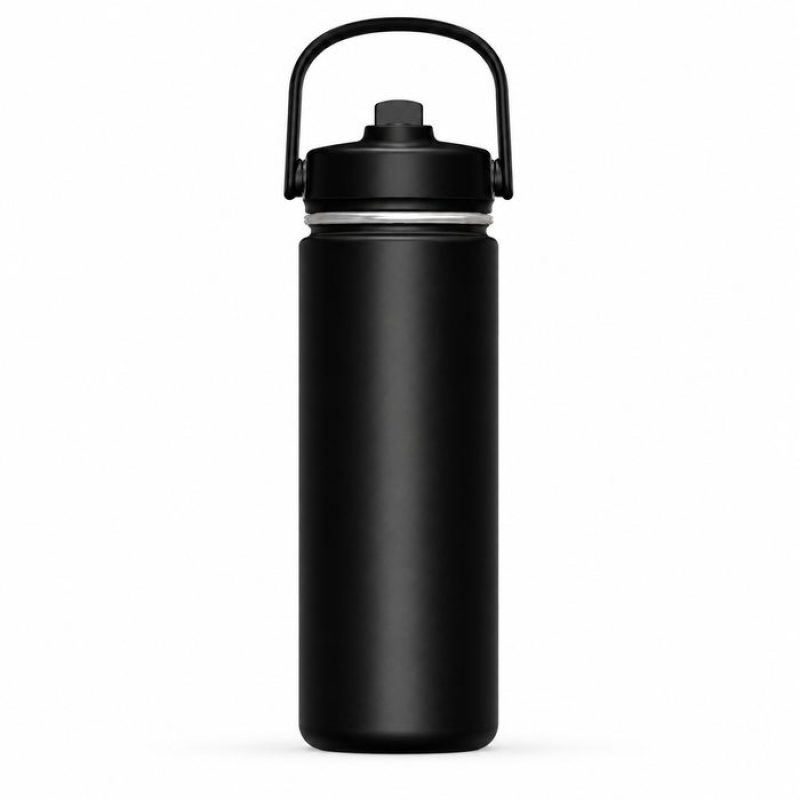 540ml Insulated Sports Water Bottle with Straw Lid & Carry Handle