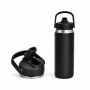 540ml Insulated Sports Water Bottle with Straw Lid & Carry Handle
