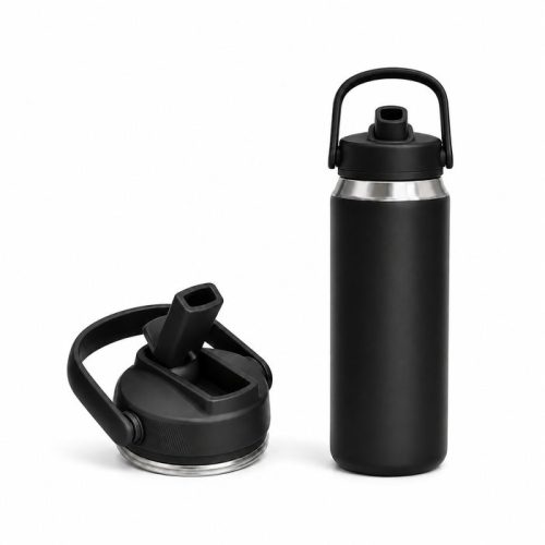 540ml Insulated Sports Water Bottle with Straw Lid & Carry Handle